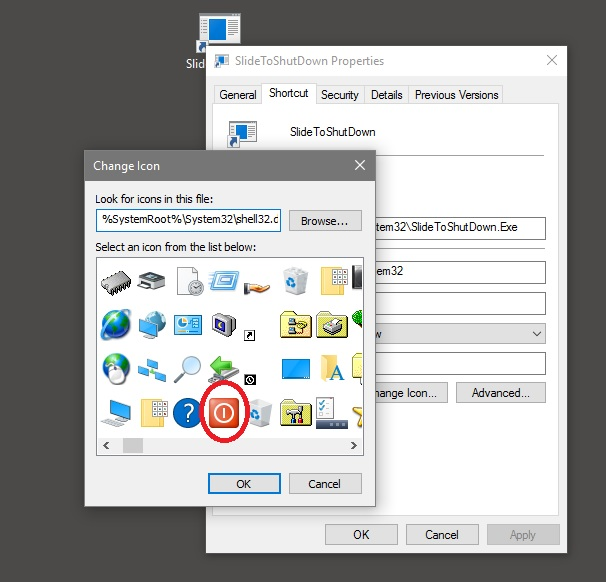 Cách tạo Slide to Shutdown trên Windows 10